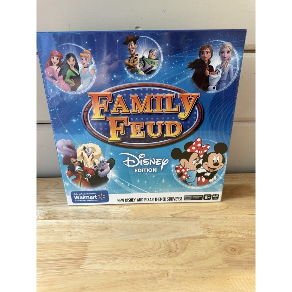 Family Feud Disney Edition Board Game Complete Set Factory Sealed